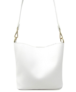Fashion Faux Leather Messenger Bag HR073 WHITE